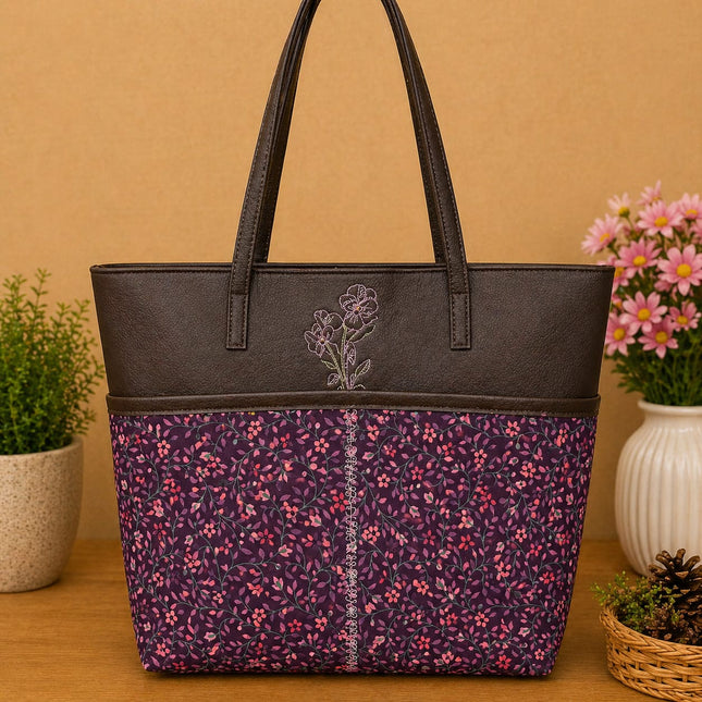 Floral Classic Laptop Tote Bag – Stylish Everyday Carry 🌸✨