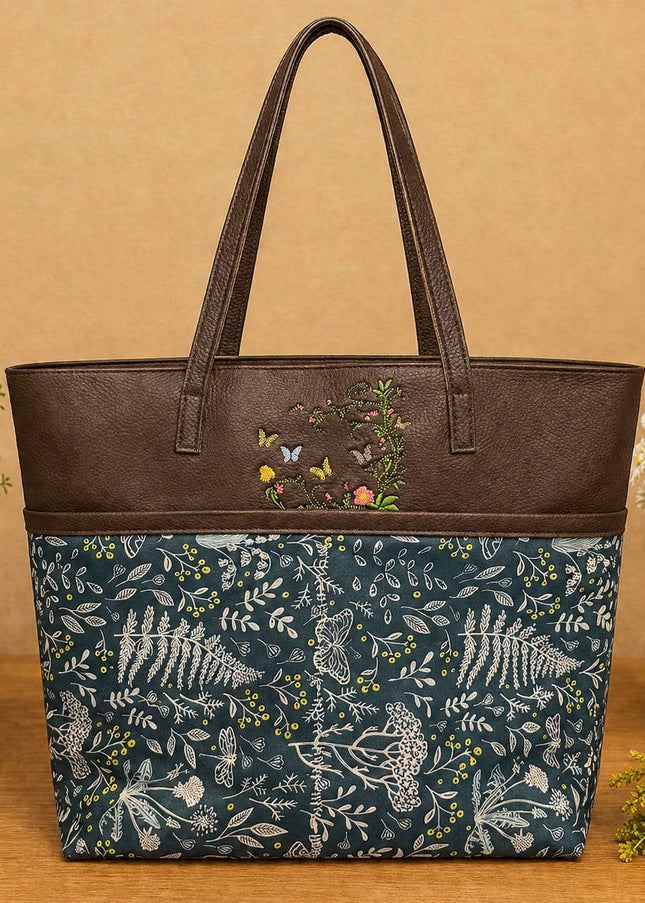 Botanical Laptop Tote Bag – Elegant & Functional Everyday Carry 🌿✨ Violet Expressions LLC Custom Products Custom Products Default Title Violet Expressions LLC violetexpressions.com