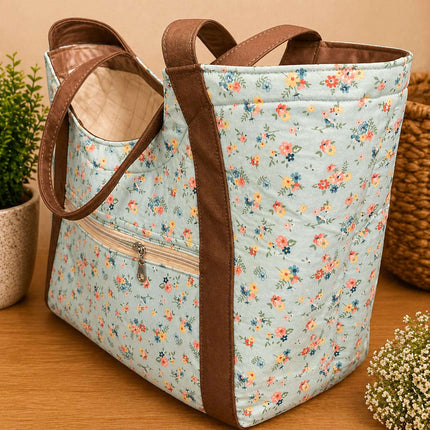 Daisy Bloom Roomy Tote Bag 🌼✨ | Stylish, Spacious & Everyday Essential Violet Expressions LLC Embroidered Tote Bag Embroidered Tote Bag Default Title Violet Expressions LLC violetexpressions.com