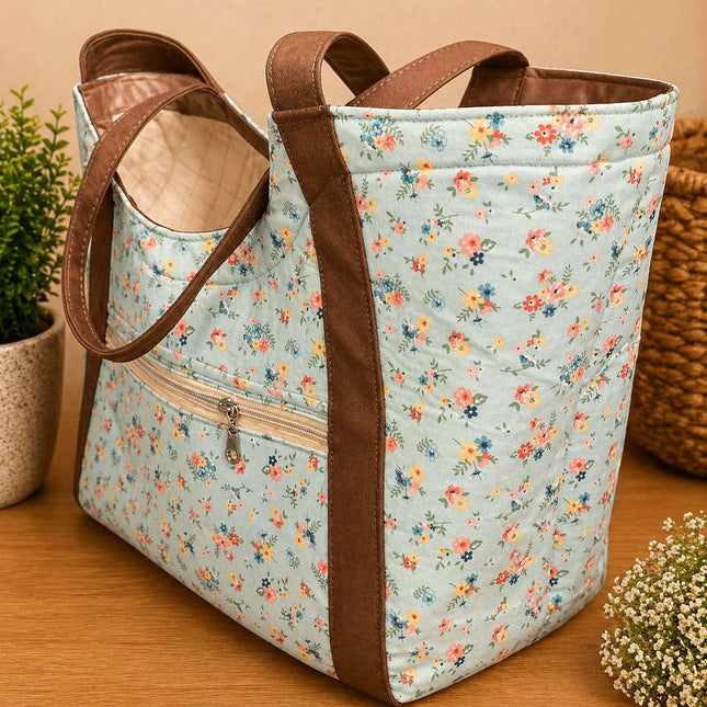 Daisy Bloom Roomy Tote Bag 🌼✨ | Stylish, Spacious & Everyday Essential Violet Expressions LLC Embroidered Tote Bag Embroidered Tote Bag Default Title Violet Expressions LLC violetexpressions.com