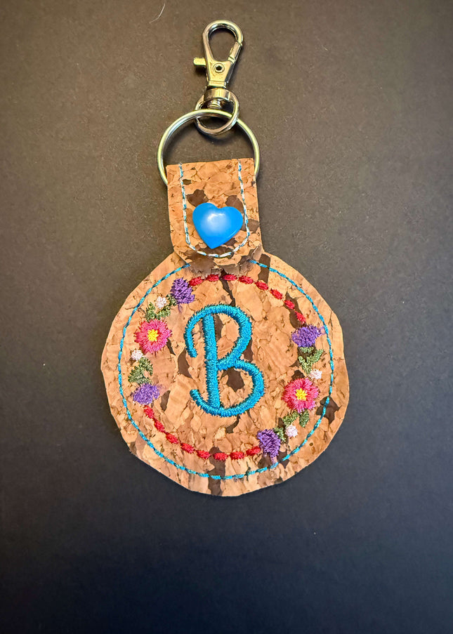 Initial Key Fob Violet Expressions LLC   Just Flowers Violet Expressions LLC violetexpressions.com