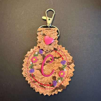 Initial Key Fob Violet Expressions LLC   Just Flowers Violet Expressions LLC violetexpressions.com