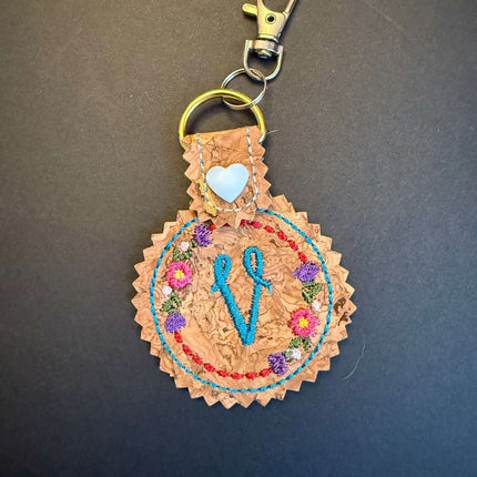 Initial Key Fob Violet Expressions LLC   Just Flowers Violet Expressions LLC violetexpressions.com