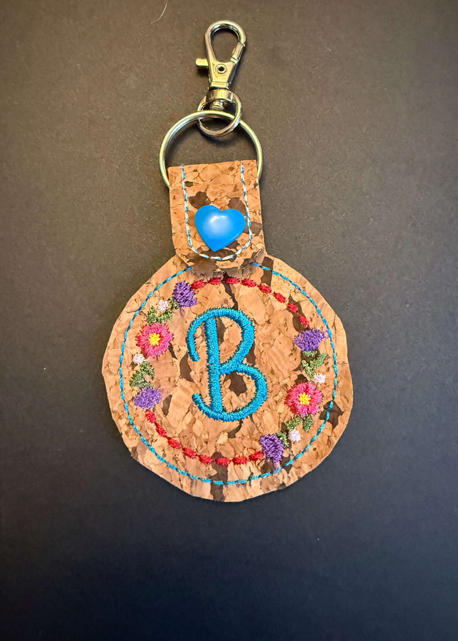 Initial Key Fob Violet Expressions LLC   Just Flowers Violet Expressions LLC violetexpressions.com