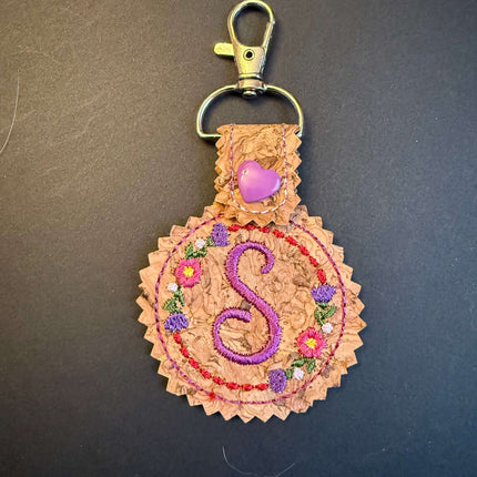 Initial Key Fob Violet Expressions LLC   Just Flowers Violet Expressions LLC violetexpressions.com