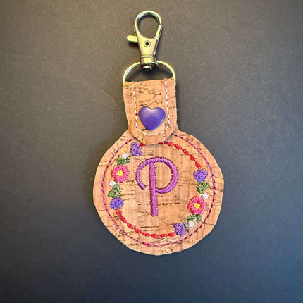 Initial Key Fob Violet Expressions LLC   Just Flowers Violet Expressions LLC violetexpressions.com