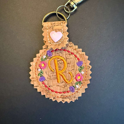 Initial Key Fob Violet Expressions LLC   Just Flowers Violet Expressions LLC violetexpressions.com