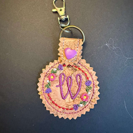 Initial Key Fob Violet Expressions LLC   Just Flowers Violet Expressions LLC violetexpressions.com