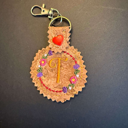 Initial Key Fob Violet Expressions LLC   Just Flowers Violet Expressions LLC violetexpressions.com