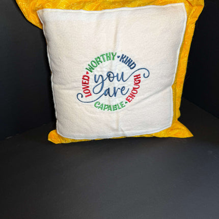 Inspired Throw Pillow Violet Expressions LLC   One Friend Violet Expressions LLC violetexpressions.com