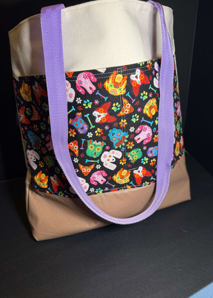 Mother's Day Tote Violet Expressions LLC Embroidered Tote Bag Embroidered Tote Bag Mom Superpower Violet Expressions LLC violetexpressions.com