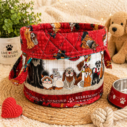 Rescue Pets Storage Basket 🐶❤️ Violet Expressions LLC Custom Products Custom Products Default Title Violet Expressions LLC violetexpressions.com