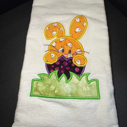 Some Bunny's Favorite Tea Towel Violet Expressions LLC   B Violet Expressions LLC violetexpressions.com