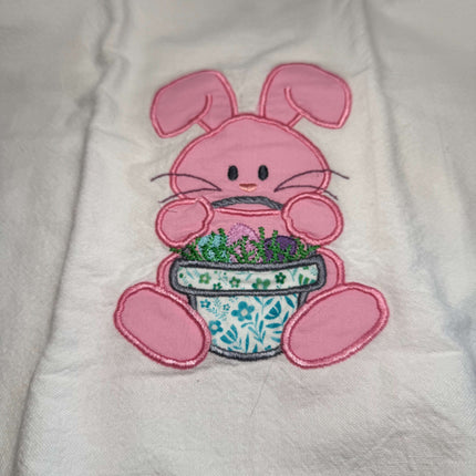 Some Bunny's Favorite Tea Towel Violet Expressions LLC   B Violet Expressions LLC violetexpressions.com